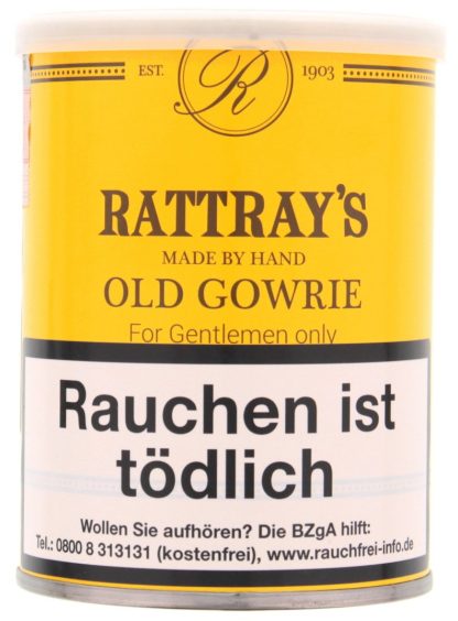 Rattray's British Line Pipe Tobacco Old Gowrie 100g Dose