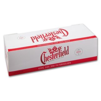 Chesterfield Rot Zigarettenhülsen King Size 10.000 Stück