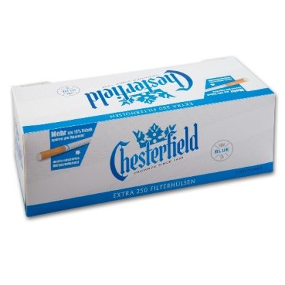Zigarettenhülsen Chesterfield Blue Extra 10.000 Stück