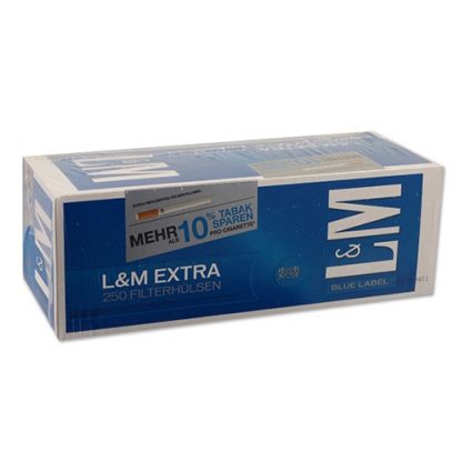 Zigarettenhülsen L&M Blue Label Extra 250 Stück